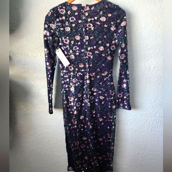 AURA Sequins evening special occasions midi dress - Picture 5 of 10